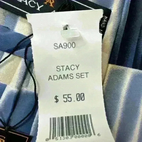 Stacy Adams, Hand Made, 100% Silk, Men’s Neck Tie, Made In Korea - Picture 4 of 6